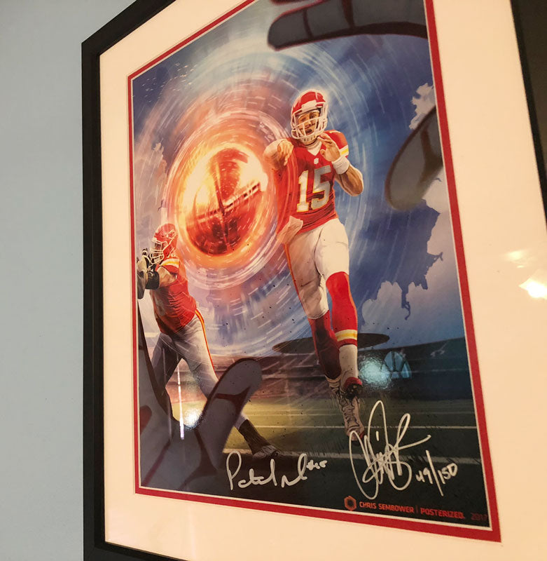 Framed: Magic Bullet Signed by Patrick Mahomes