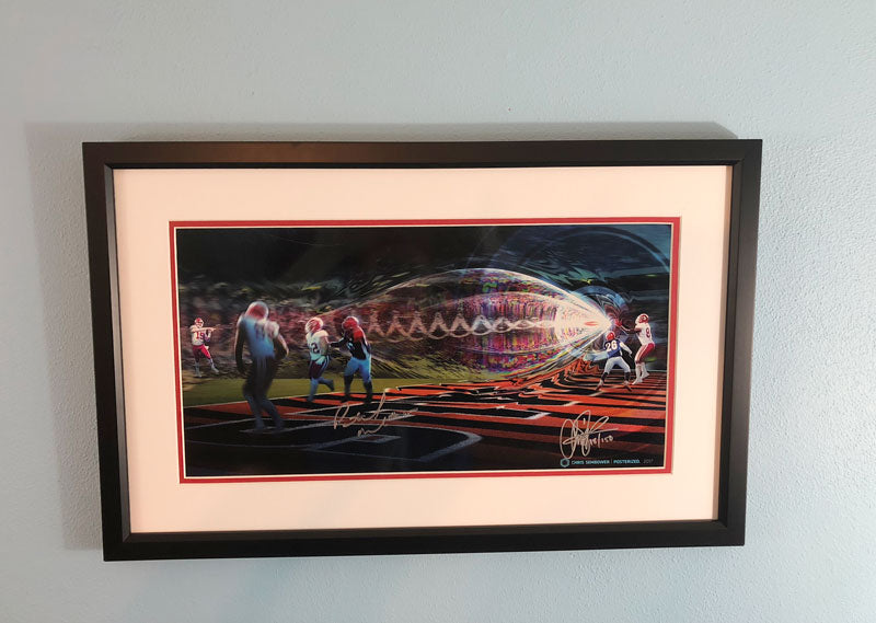Framed: Railgun Signed by Patrick Mahomes
