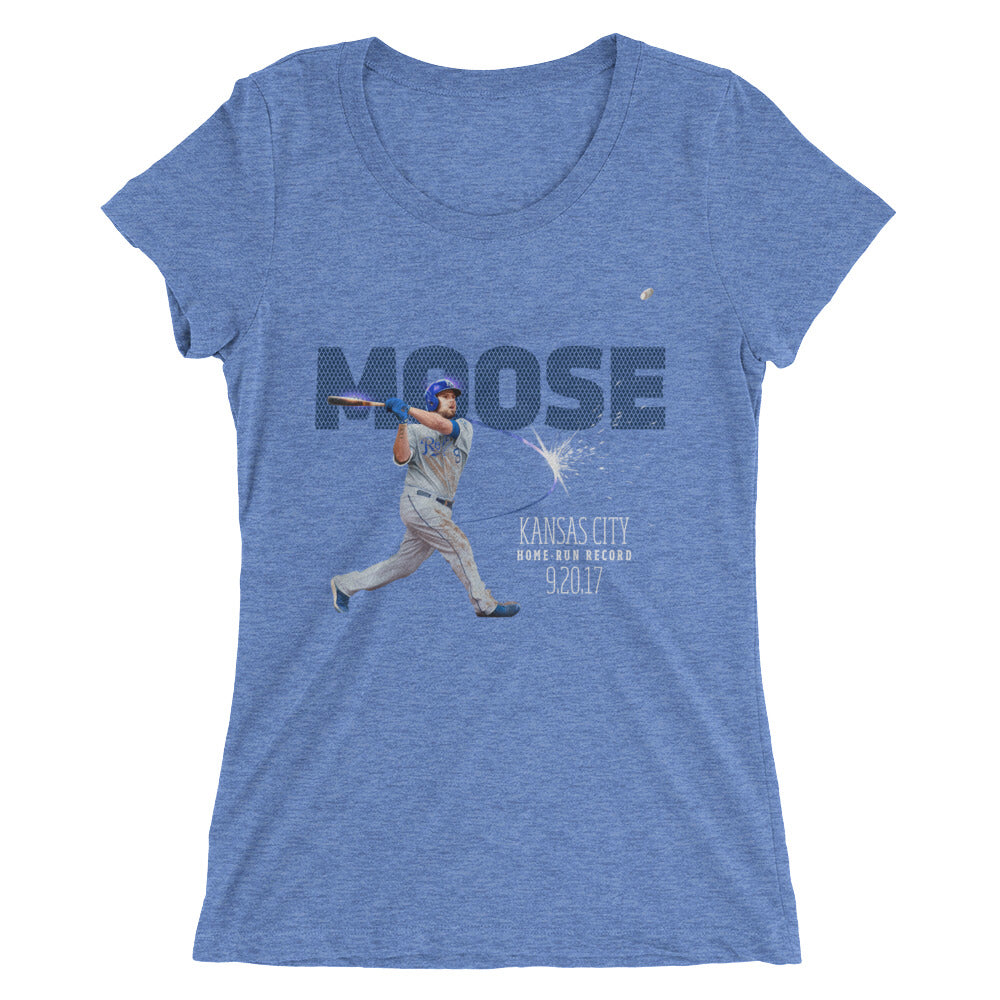 Home Run Record: Limited Edition Ladies' Form Fit Tri-Blend Short Sleeve T-shirt