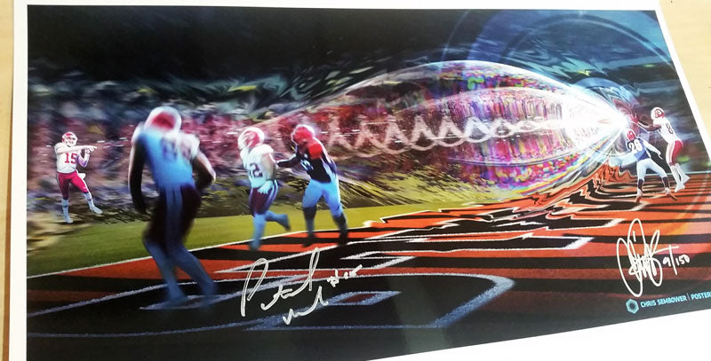 Signed by Patrick Mahomes II: Railgun 13x19" Print