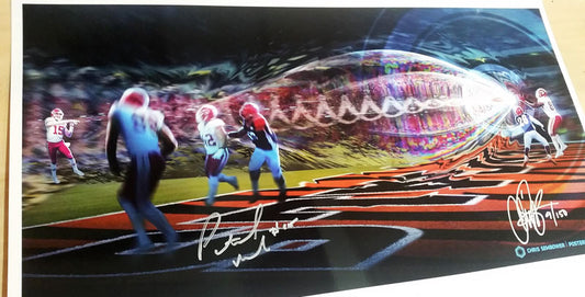 Signed by Patrick Mahomes II: Railgun 13x19" Print