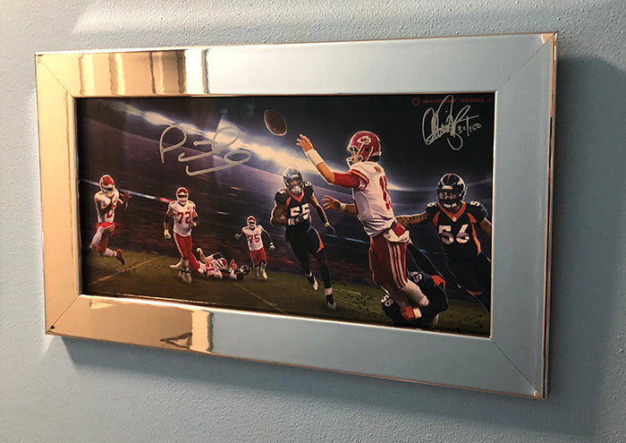 Signed & Framed: Gunslinger vol 6 - SHOWTIME 13x19" Print - Signed by Patrick Mahomes - With Metal Frame