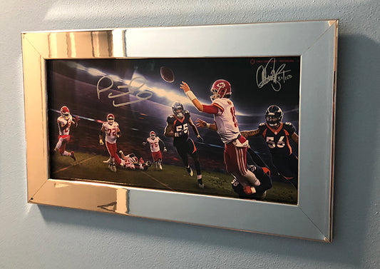 Signed & Framed: Gunslinger vol 6 - SHOWTIME 13x19" Print - Signed by Patrick Mahomes - With Metal Frame