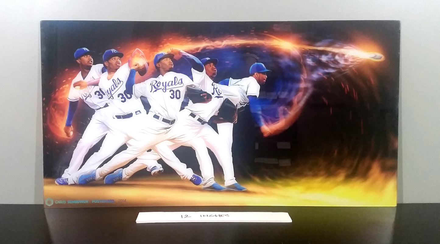 Throwing Fire: 30" Acrylic (Micro-Scratch)