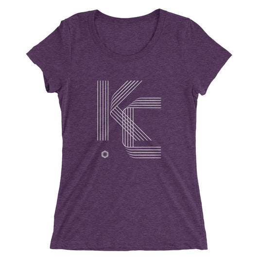 KC Five Line: Ladies' Triblend short sleeve t-shirt
