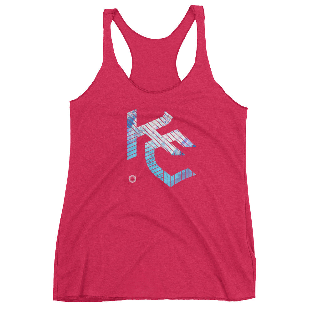 KC Gothic (Paint Roll): Women's Triblend Racerback Tank