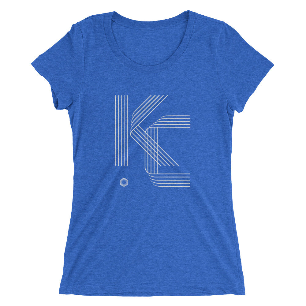 KC Five Line: Ladies' Triblend short sleeve t-shirt