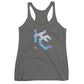 KC Gothic (Paint Roll): Women's Triblend Racerback Tank