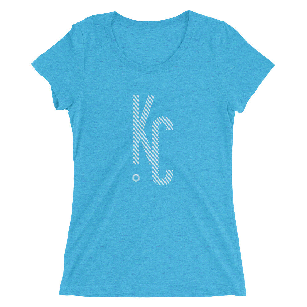 KC Ligature One: Ladies' Triblend short sleeve t-shirt