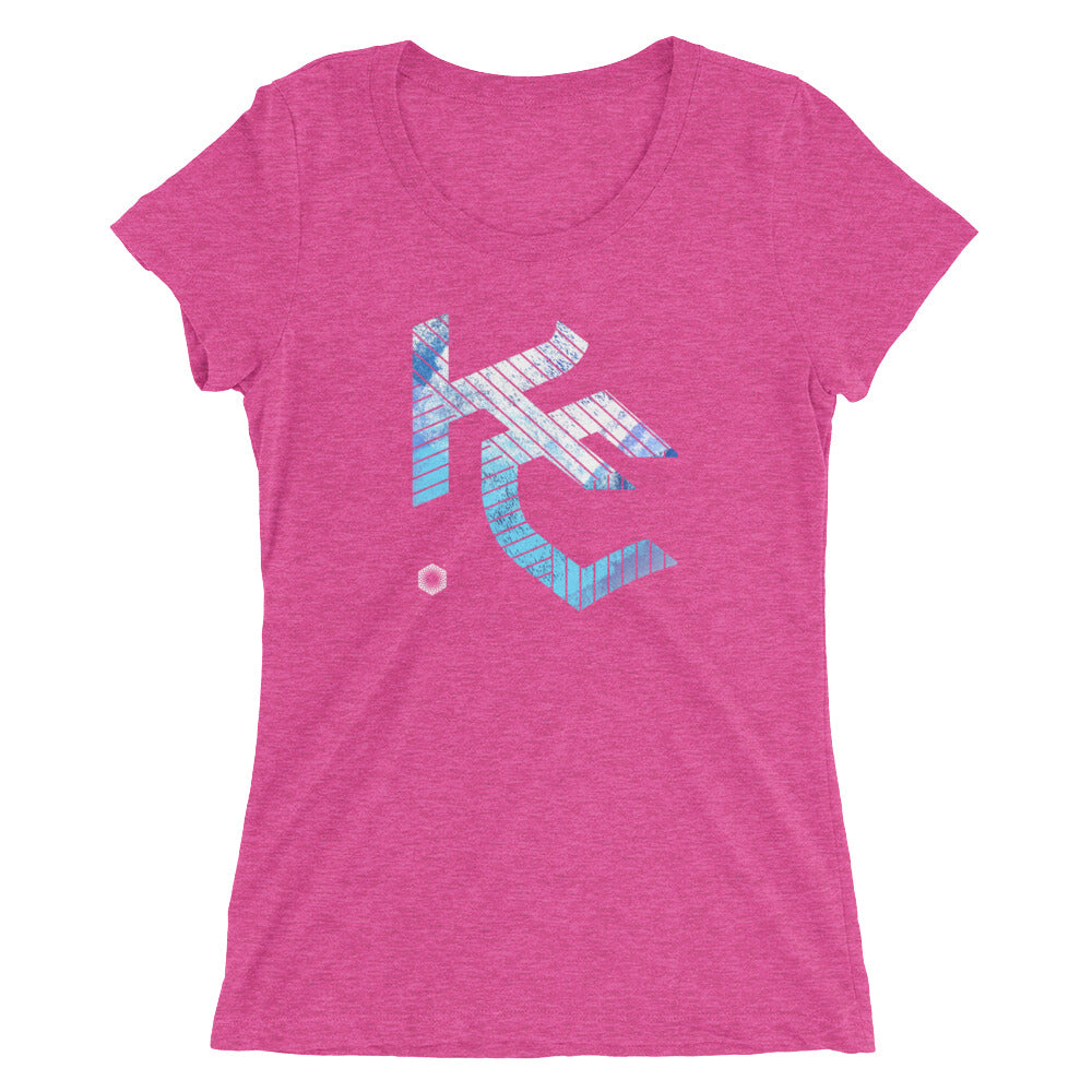 KC Gothic (Paint Roll): Ladies' Triblend short sleeve t-shirt