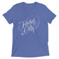 Kansas City Script: Mens Tri-Blend Short Sleeve T-shirt