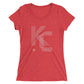 KC Five Line: Ladies' Triblend short sleeve t-shirt