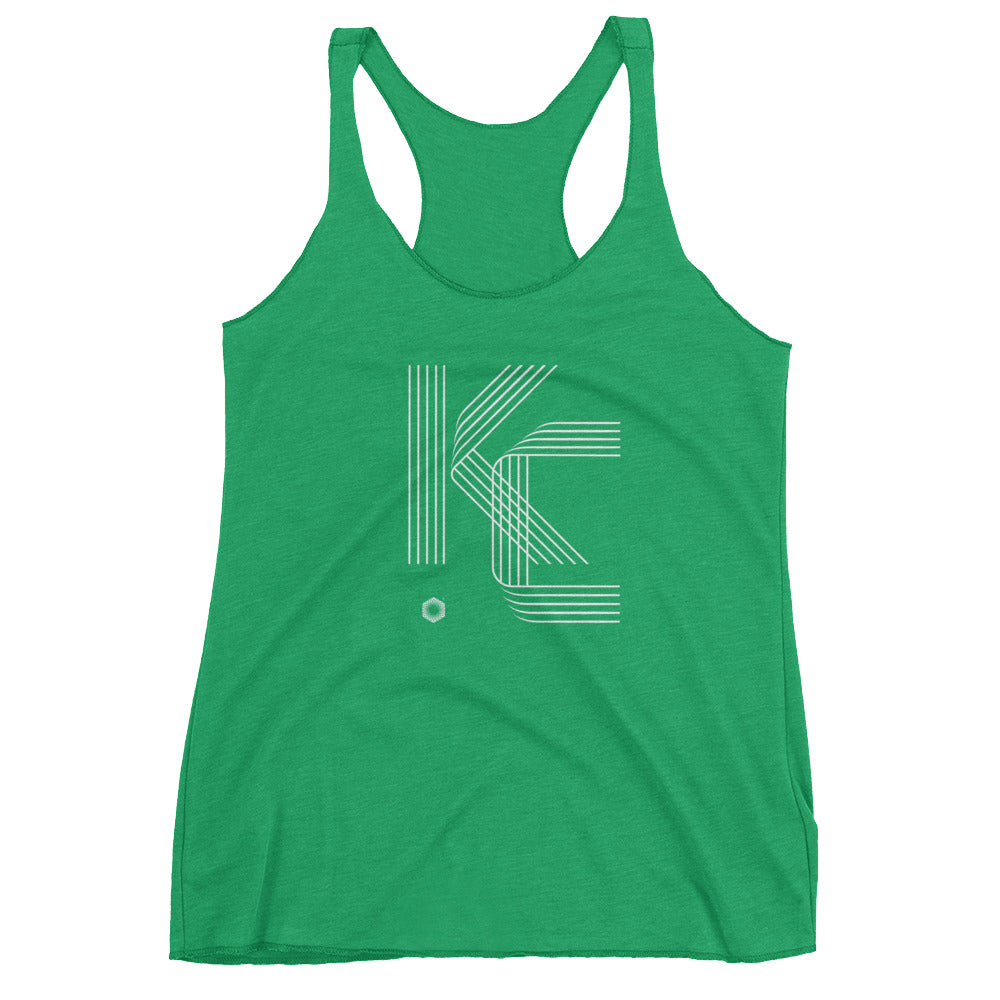 KC Five Line: Women's Triblend Racerback Tank