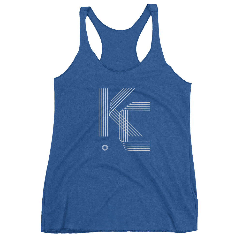 KC Five Line: Women's Triblend Racerback Tank