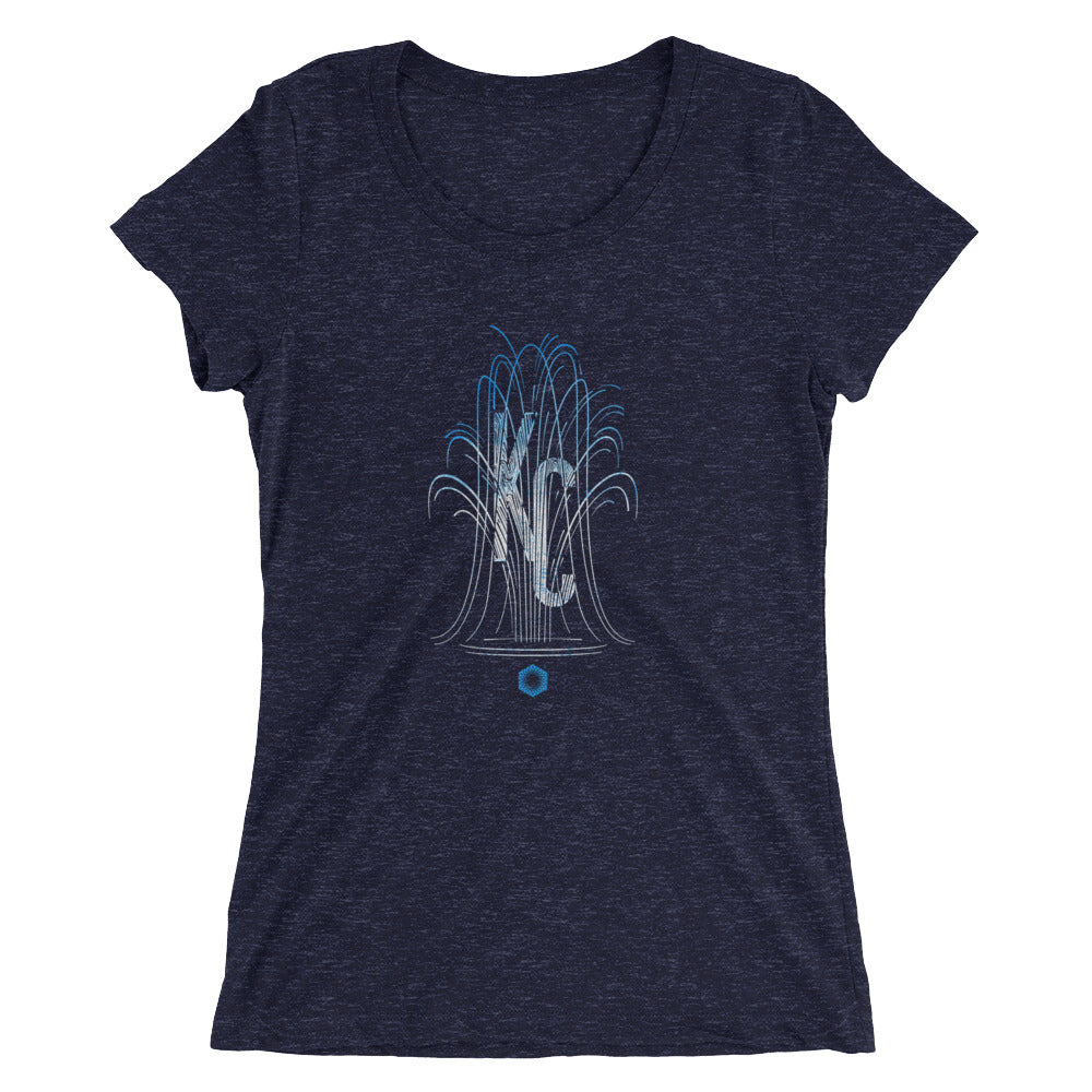 KC Fountain: Ladies' Triblend short sleeve t-shirt