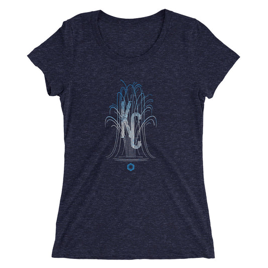 KC Fountain: Ladies' Triblend short sleeve t-shirt