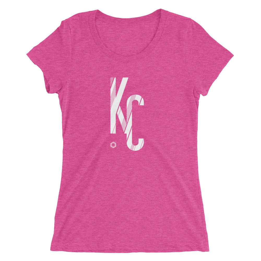 KC Sans: Ladies' Triblend short sleeve t-shirt