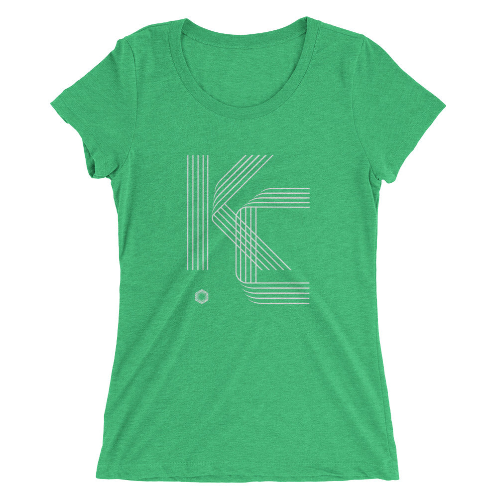 KC Five Line: Ladies' Triblend short sleeve t-shirt