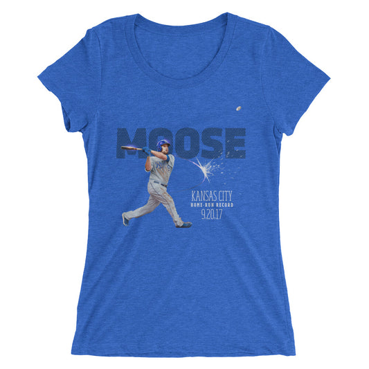 Home Run Record: Limited Edition Ladies' Form Fit Tri-Blend  Short Sleeve T-shirt