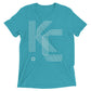 KC Five Line: Mens Triblend Short sleeve t-shirt