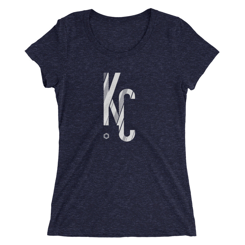 KC Sans: Ladies' Triblend short sleeve t-shirt