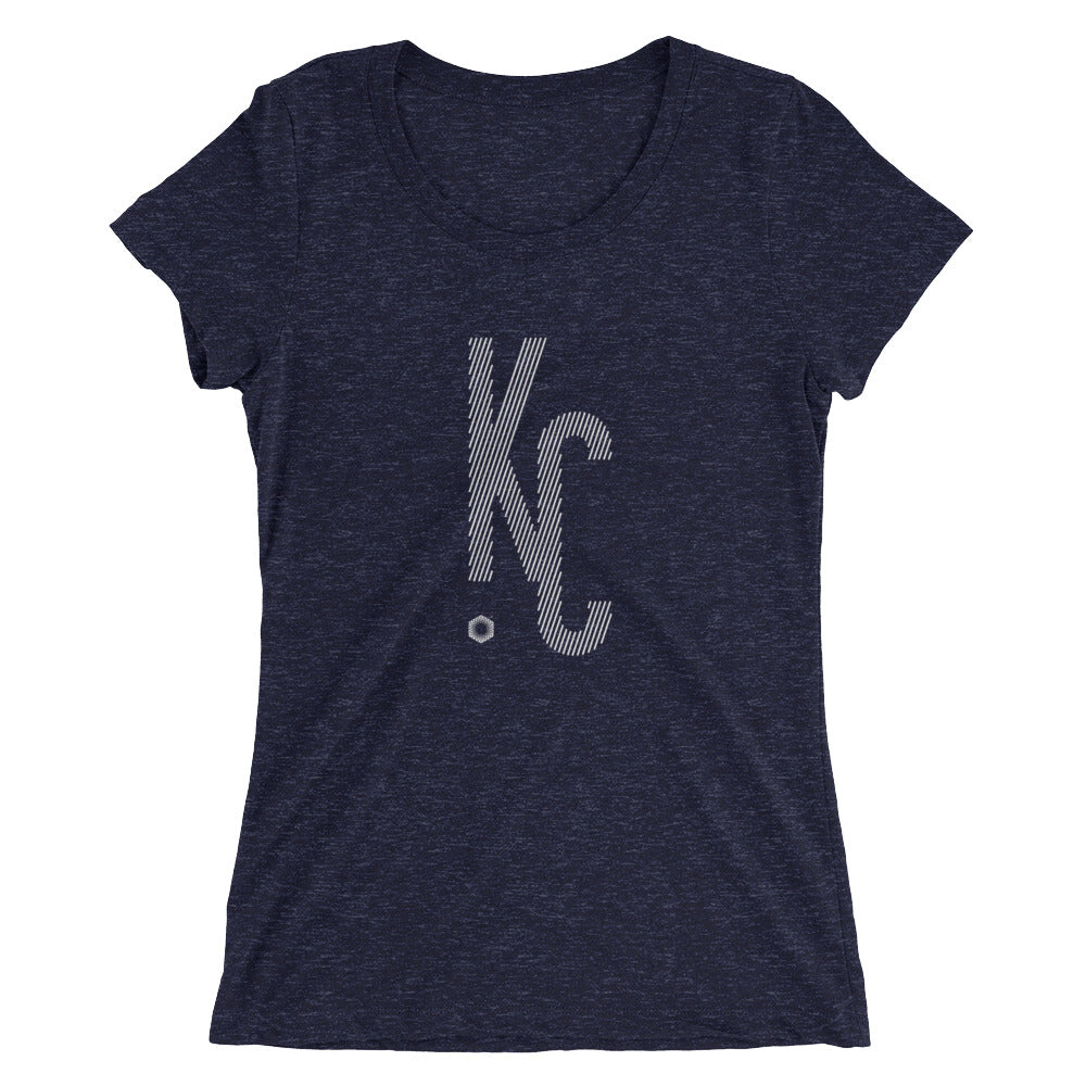 KC Ligature One: Ladies' Triblend short sleeve t-shirt