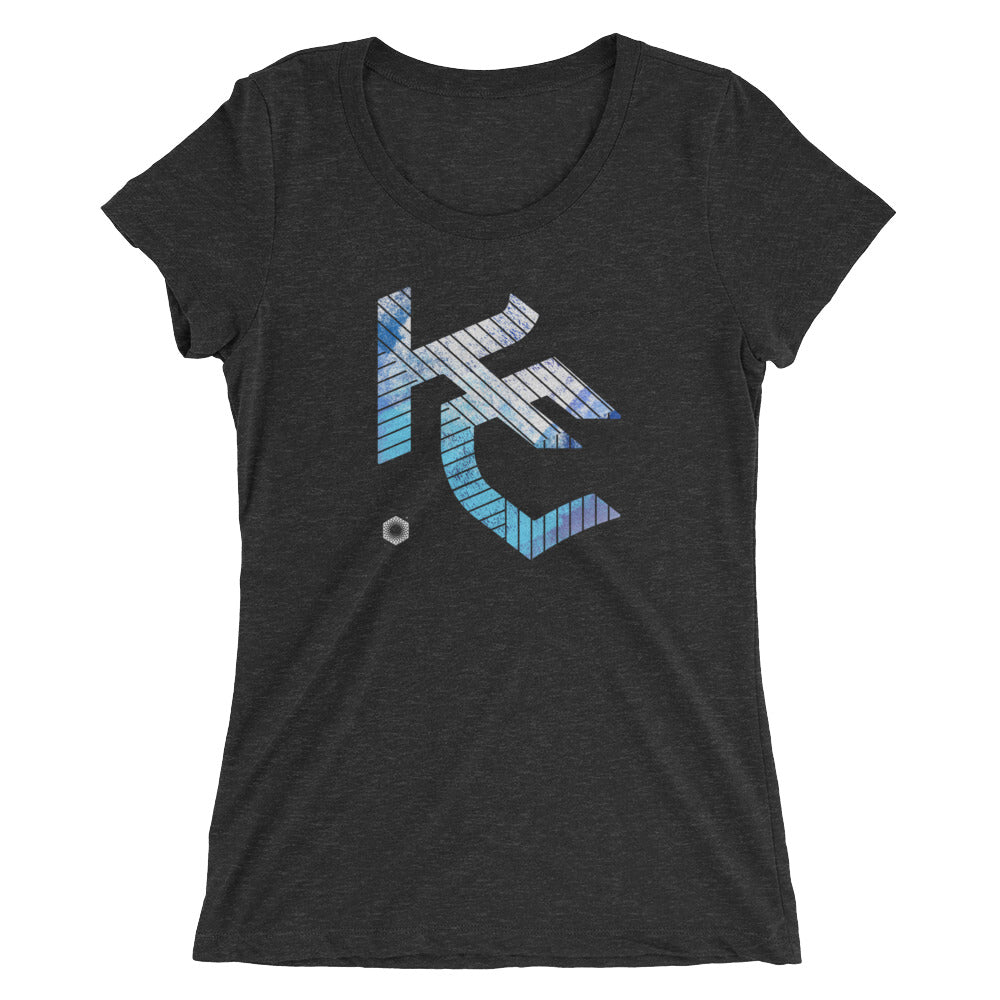 KC Gothic (Paint Roll): Ladies' Triblend short sleeve t-shirt