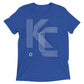 KC Five Line: Mens Triblend Short sleeve t-shirt