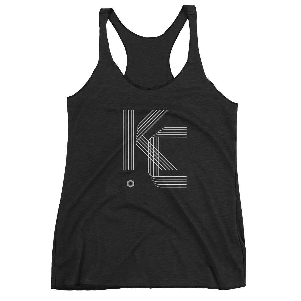 KC Five Line: Women's Triblend Racerback Tank