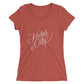 Kansas City Script: Ladies Tri-Blend  Short Sleeve T-shirt