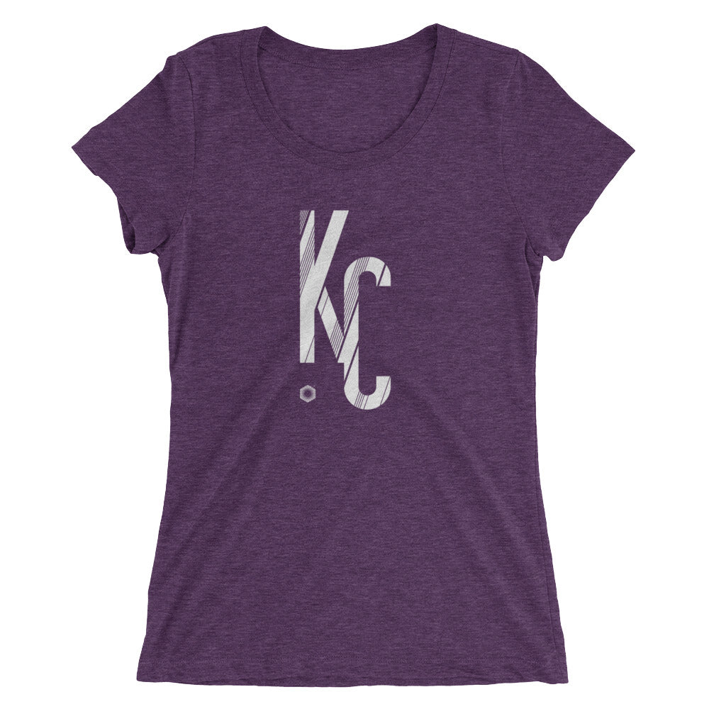 KC Sans: Ladies' Triblend short sleeve t-shirt