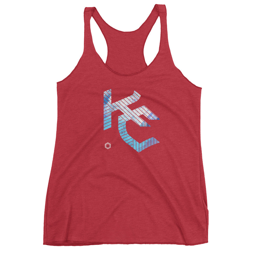 KC Gothic (Paint Roll): Women's Triblend Racerback Tank