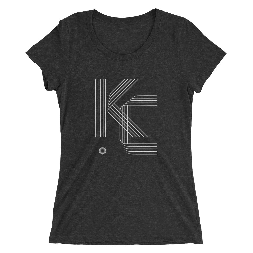 KC Five Line: Ladies' Triblend short sleeve t-shirt
