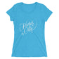 Kansas City Script: Ladies Tri-Blend  Short Sleeve T-shirt