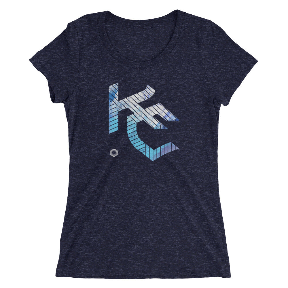 KC Gothic (Paint Roll): Ladies' Triblend short sleeve t-shirt
