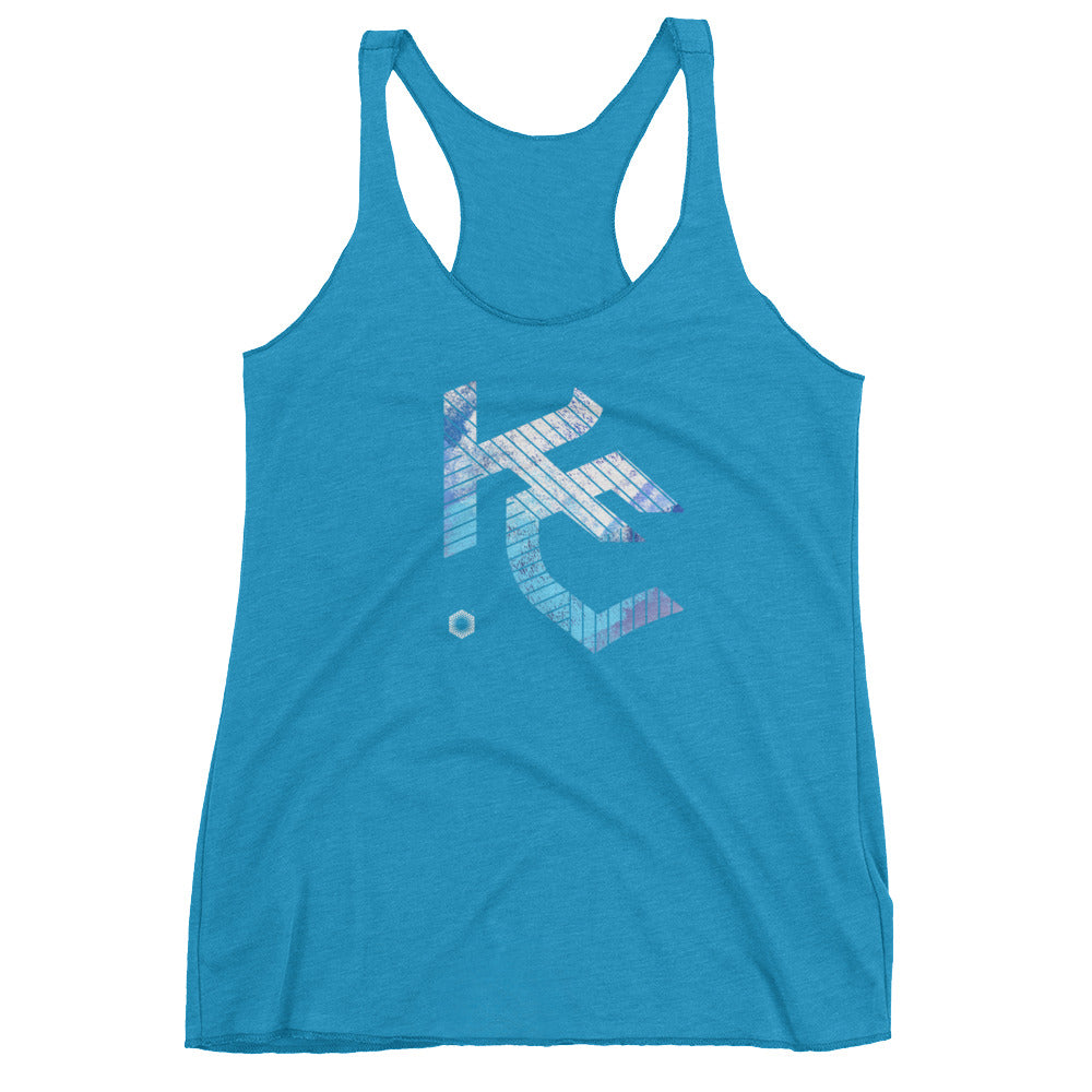 KC Gothic (Paint Roll): Women's Triblend Racerback Tank