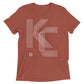 KC Five Line: Mens Triblend Short sleeve t-shirt