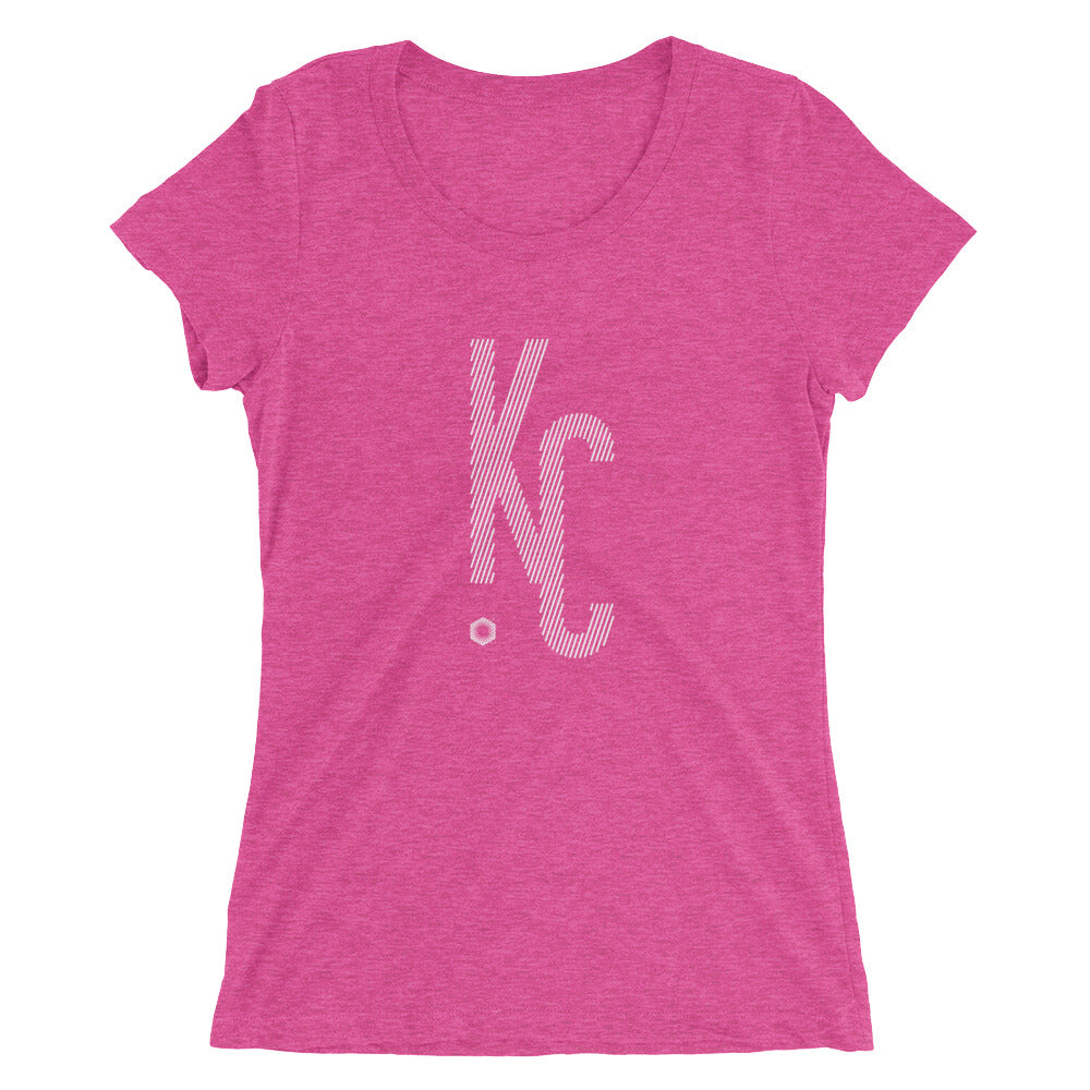KC Ligature One: Ladies' Triblend short sleeve t-shirt