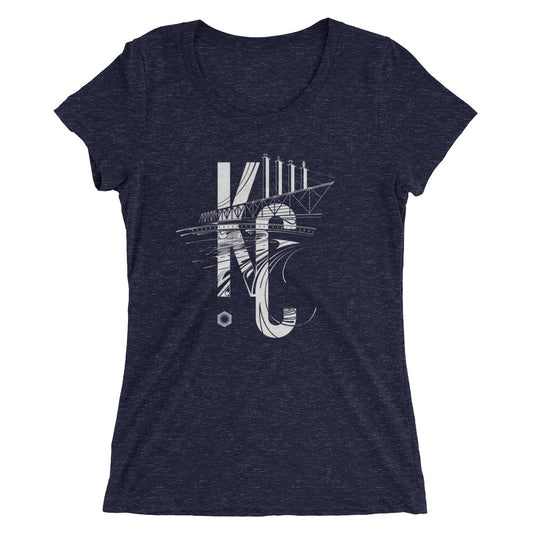KC Bartle: Ladies' Triblend short sleeve t-shirt