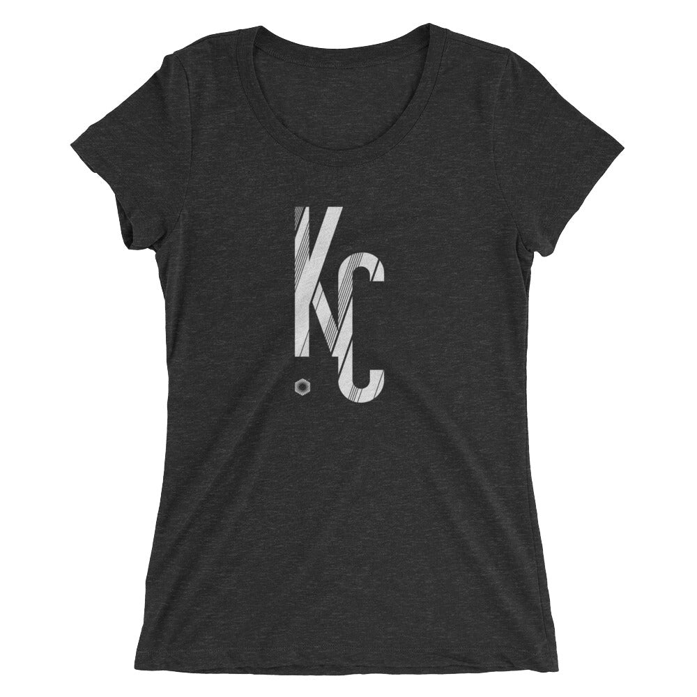KC Sans: Ladies' Triblend short sleeve t-shirt