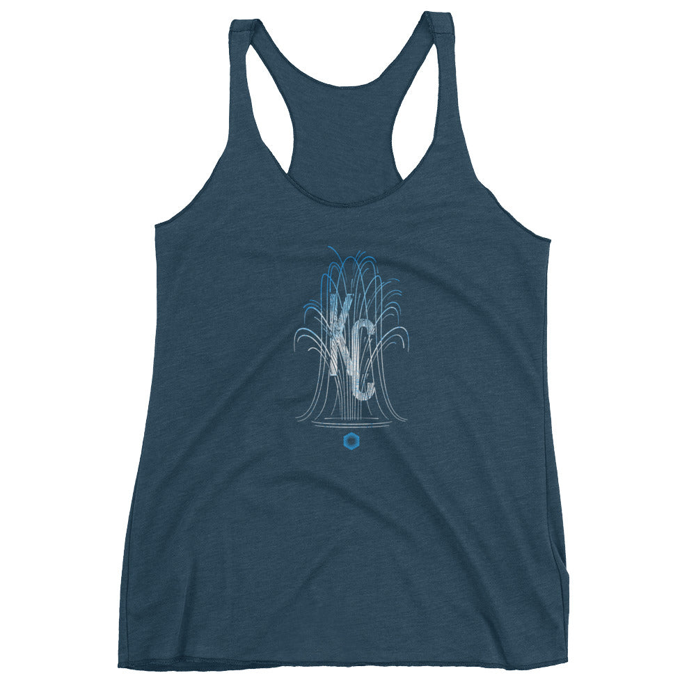 KC Fountain: Women's Triblend Racerback Tank