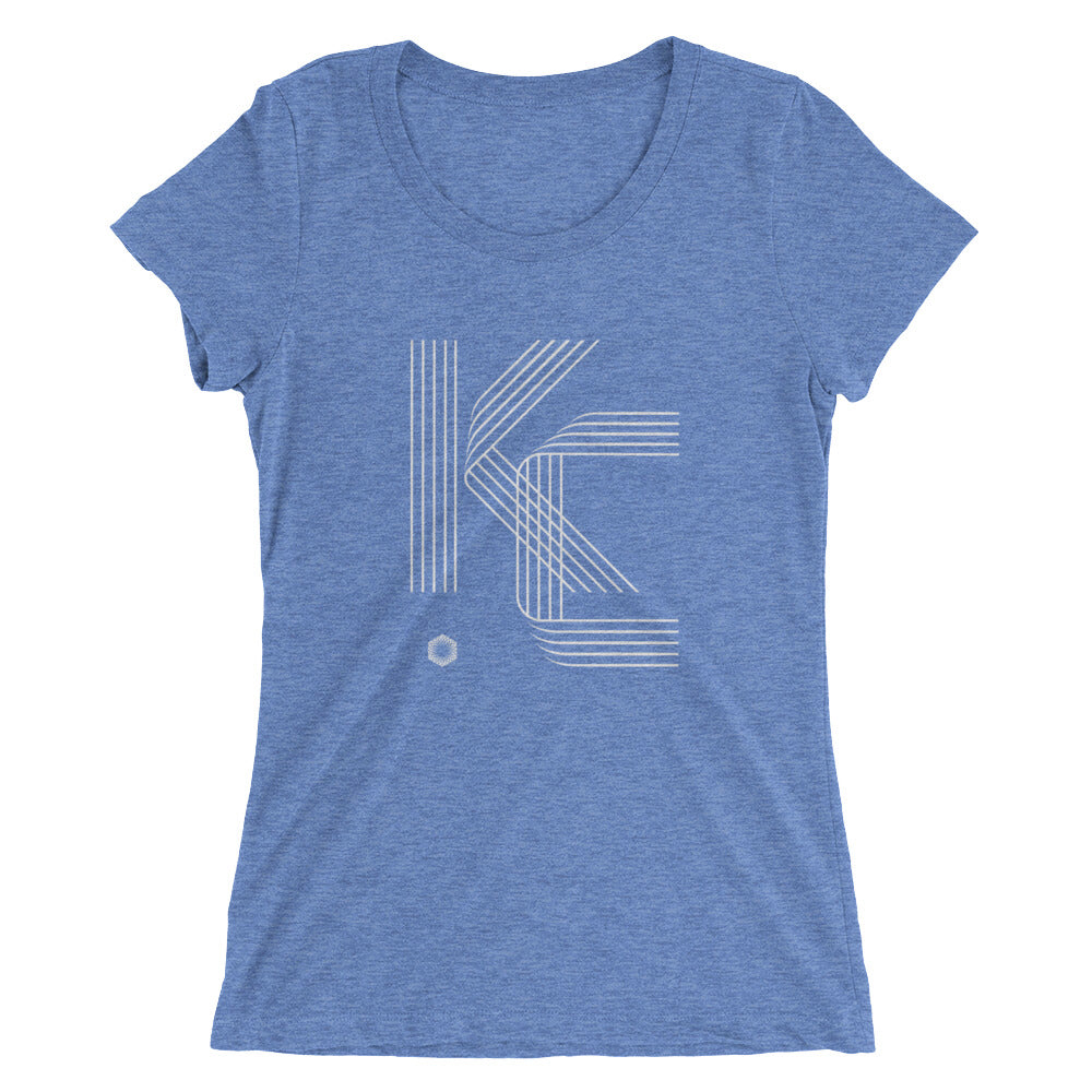 KC Five Line: Ladies' Triblend short sleeve t-shirt