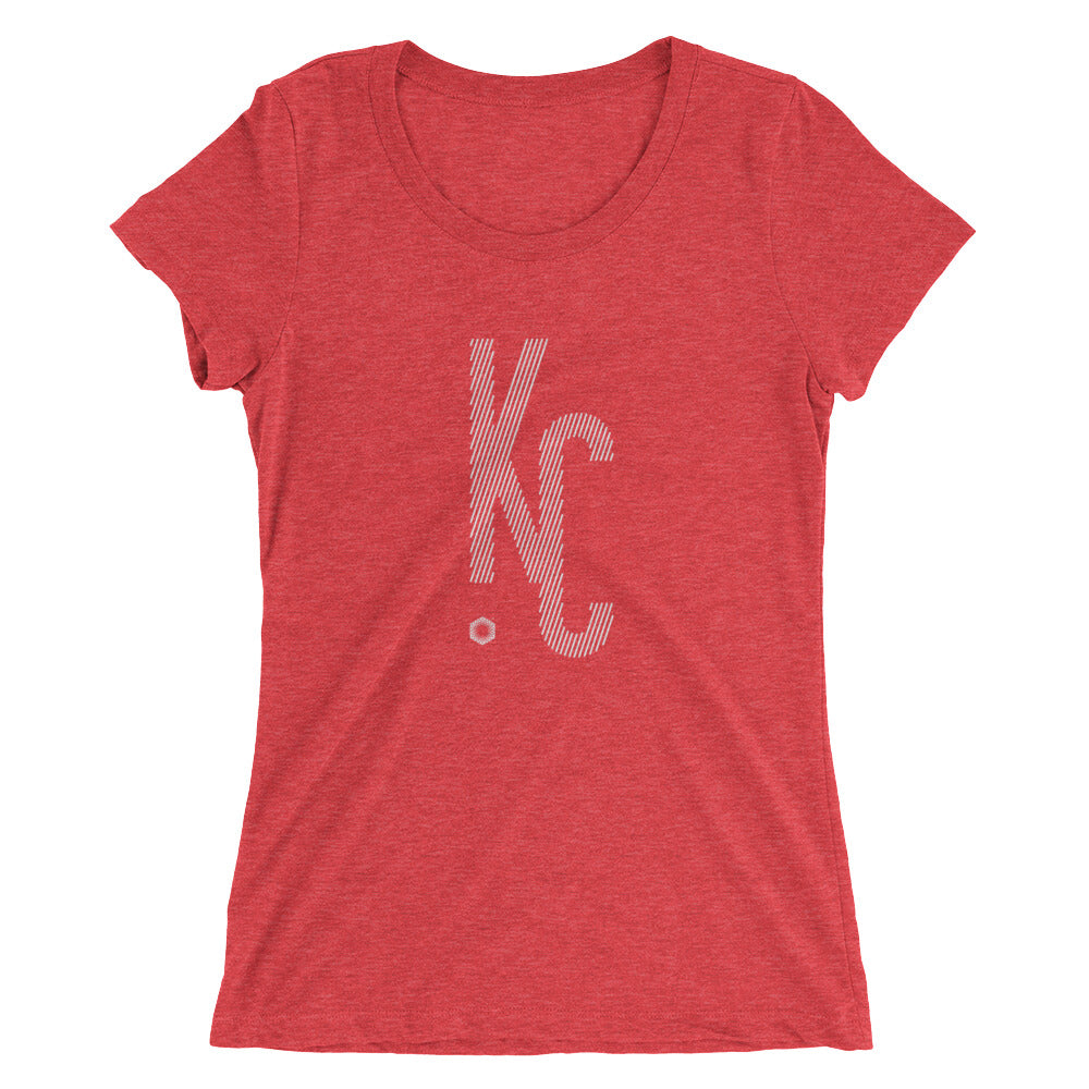 KC Ligature One: Ladies' Triblend short sleeve t-shirt
