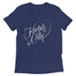 Kansas City Script: Mens Tri-Blend Short Sleeve T-shirt