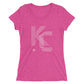 KC Five Line: Ladies' Triblend short sleeve t-shirt