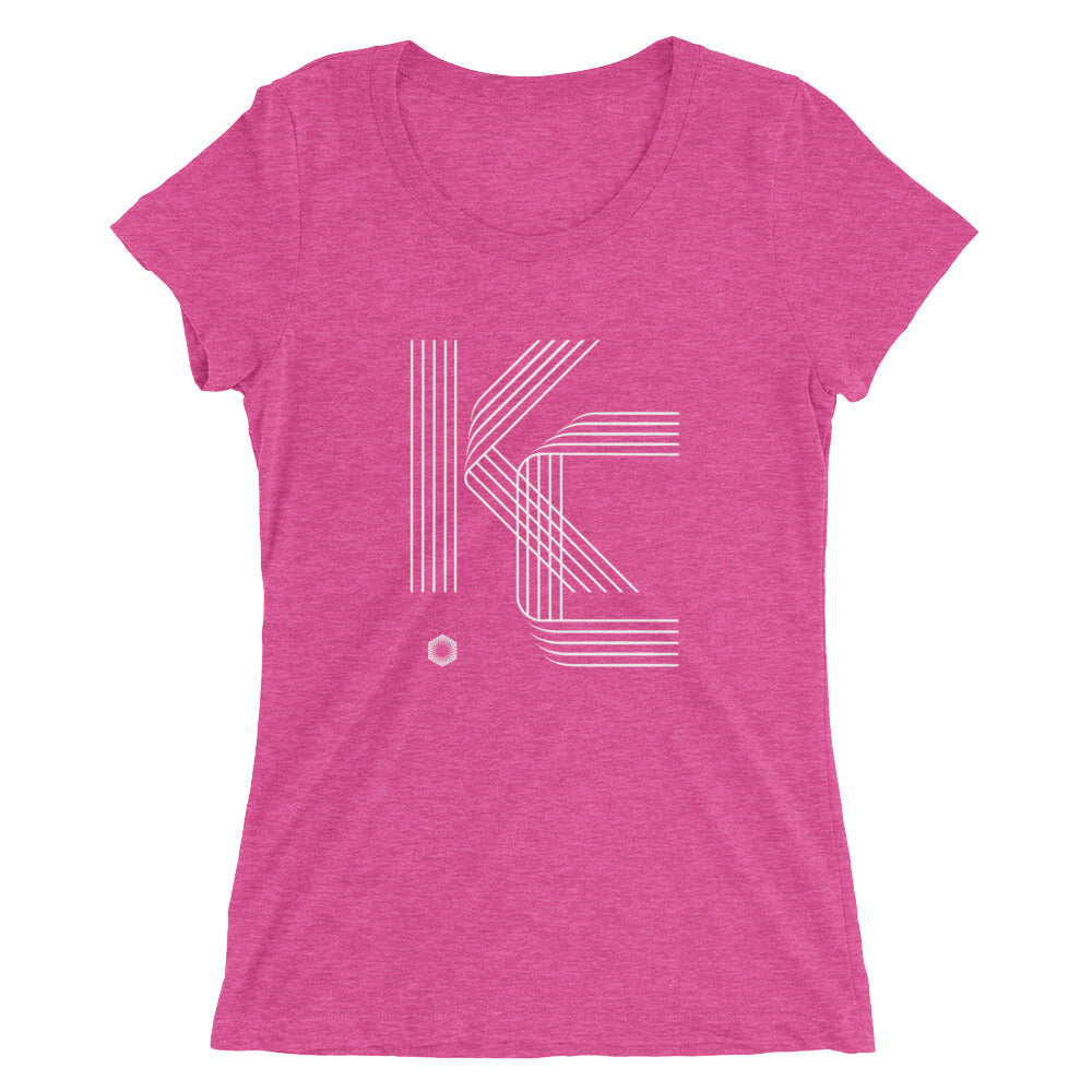 KC Five Line: Ladies' Triblend short sleeve t-shirt
