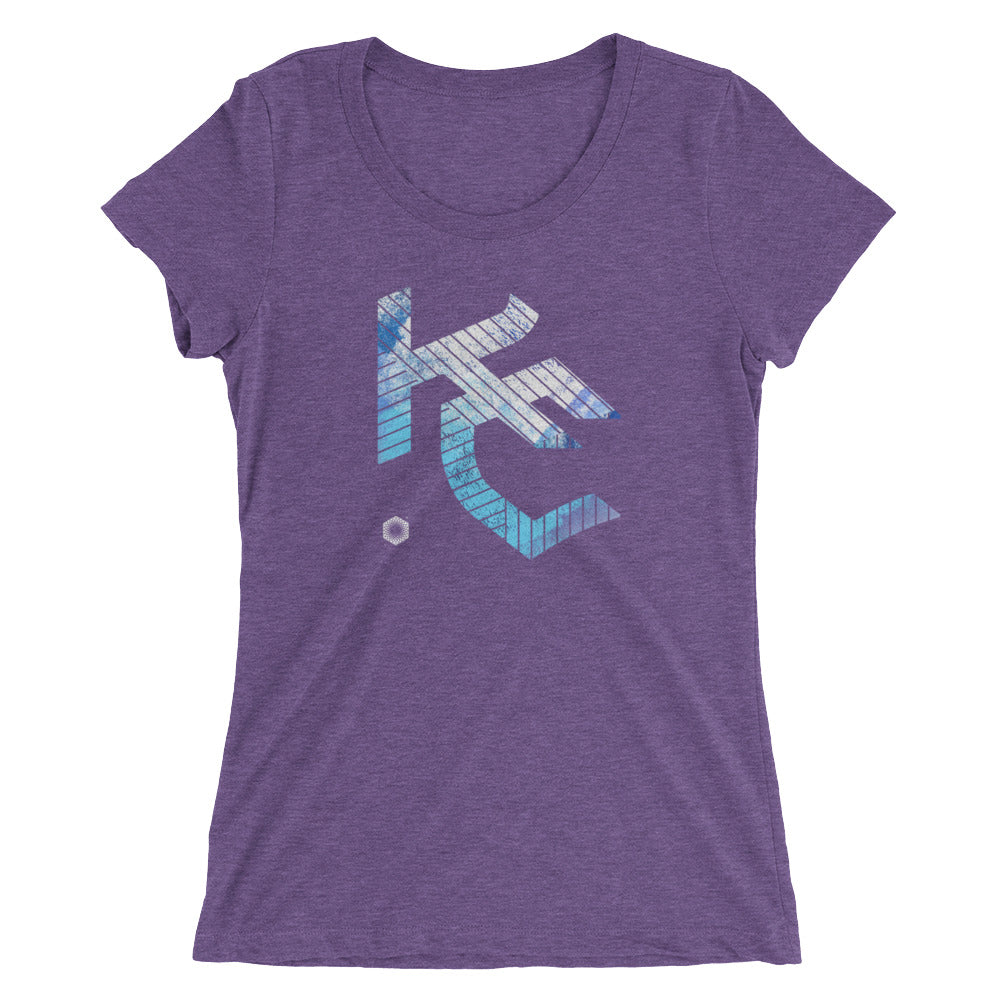 KC Gothic (Paint Roll): Ladies' Triblend short sleeve t-shirt