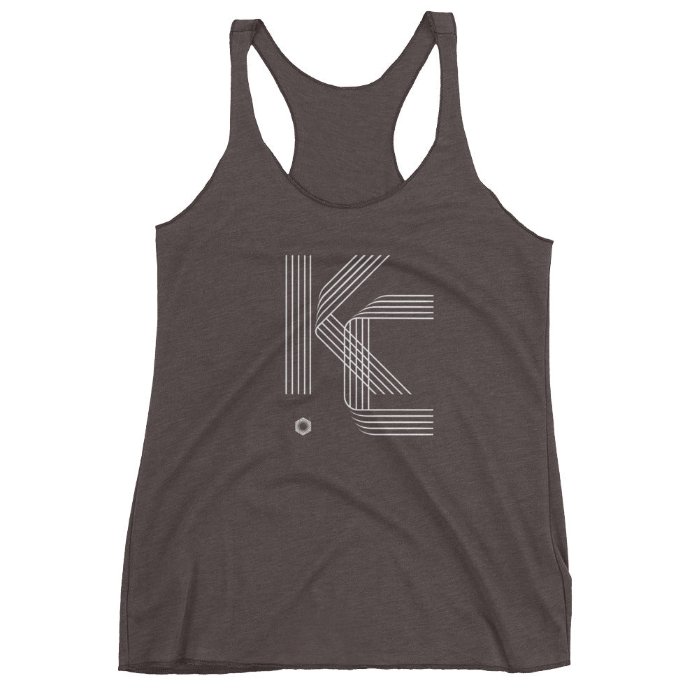 KC Five Line: Women's Triblend Racerback Tank