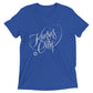 Kansas City Script: Mens Tri-Blend Short Sleeve T-shirt