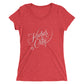 Kansas City Script: Ladies Tri-Blend  Short Sleeve T-shirt